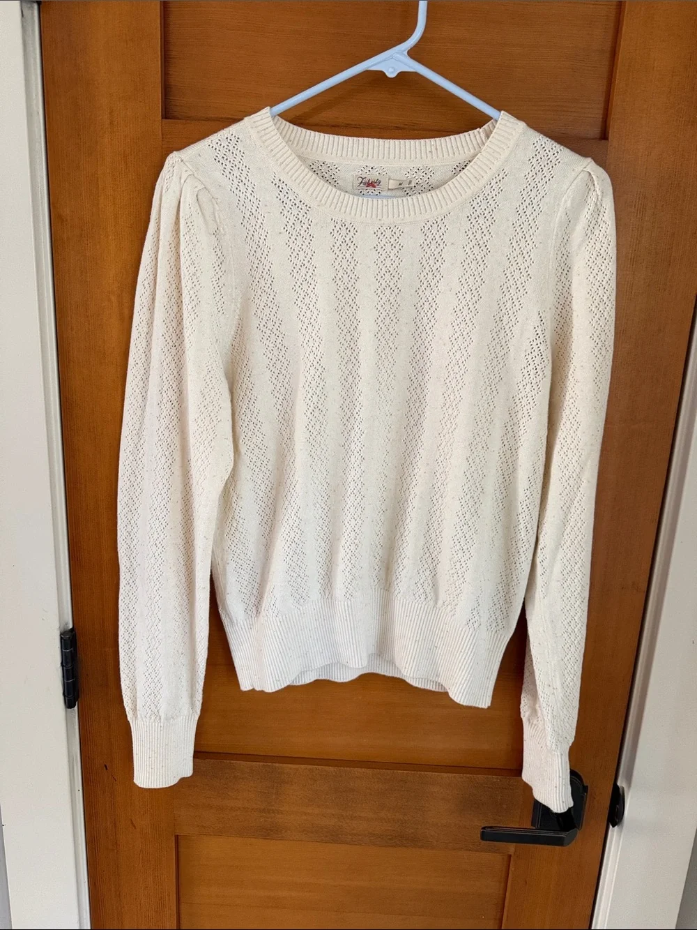 Faherty Pointelle Lola Sweater 100% cotton - Picture 7 of 9